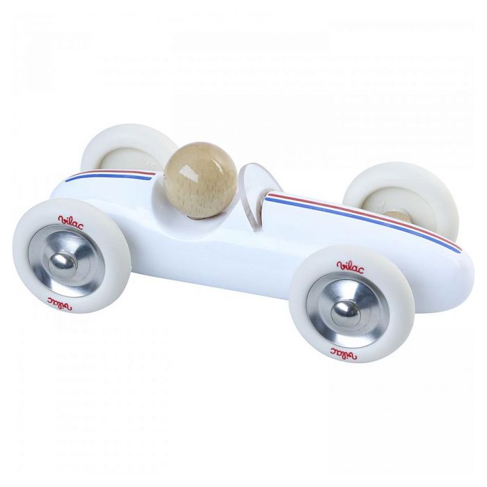 Vilac - Voiture Grand Prix vintage MM blanche - VILAC