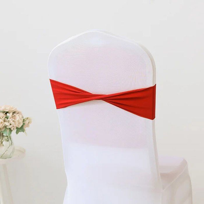 Lot De 25 Rubans élastiques En élasthanne Pour Chaise, Fête