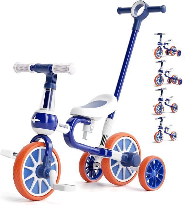 5 en 1 Velo Draisienne Evolutif avec Putter pour Enfants 2 4 Ans Tricycle Velo avec Pedale Amovible Siege et Poignee Reglablespour Cdiscount Sport