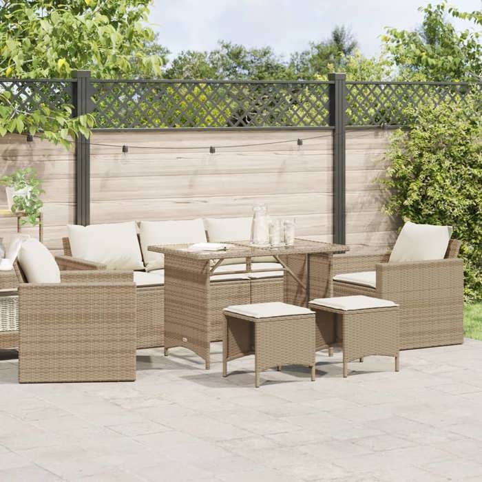 vidaXL Salon de jardin 6 pcs - vue 2