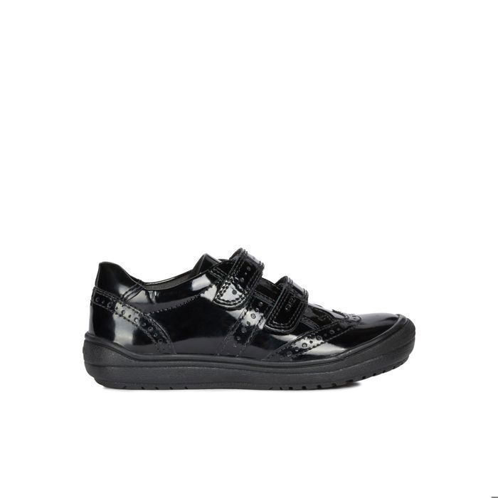 Geox Geox Hadriel – Baskets fille respirantes noir semelle cuir et caoutchouc antidérapante