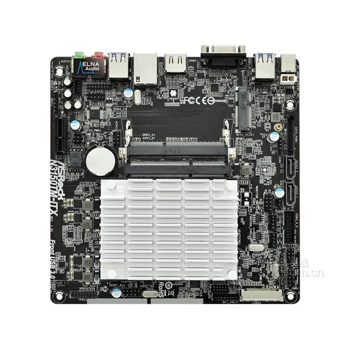 Carte mère ASRock N3150TM-ITX Processeur intégré 2xDDR3L 16GB Mini-ITX - Asrock