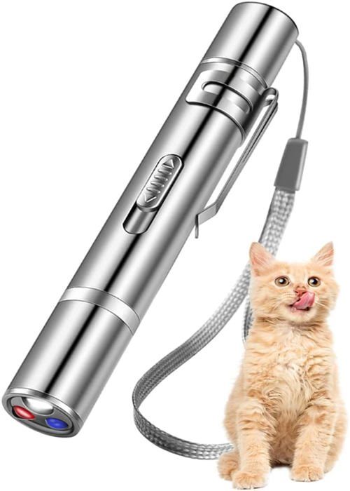 Meilleurs prix pour Jouets pour chats d'intérieur adultes, pointeur lumineux LED, jouet interactif pour chat et chien, jouet pour chien à point rouge
