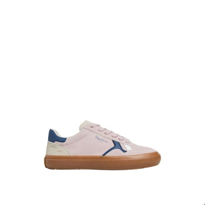 Pepe Jeans Baskets femme - Pepe Jeans - Travis Retro - Cuir - Lacets - Plat