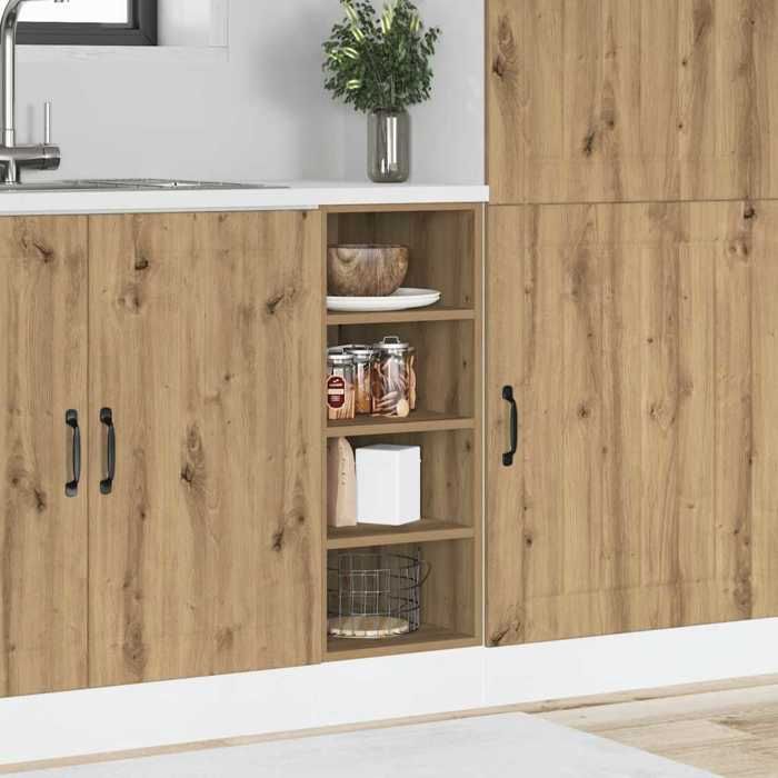 vidaXL Meuble bas Riga Chêne artisanal 30 x 445 x 815 cm Bois dingénierie 854201