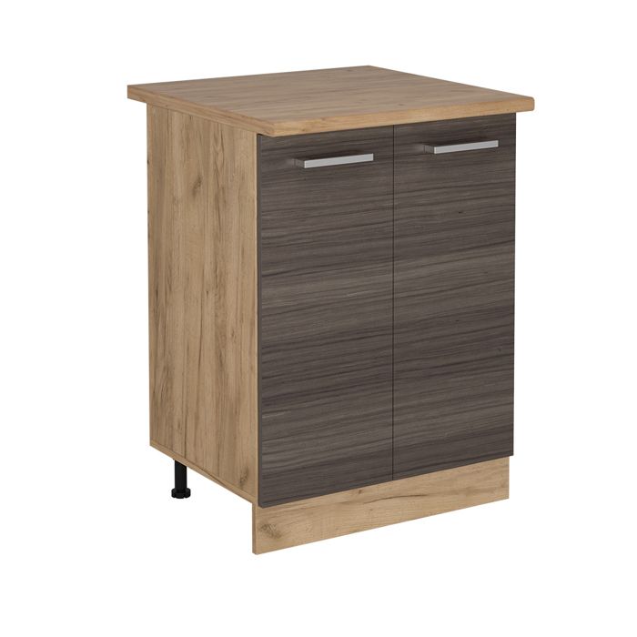 Meuble bas de cuisine R-Line 60cm PT Chêne Gris noble/Chêne de force doré Vicco 53553 Meuble bas de cuisine R-Line 60cm PT Chêne Gris noble/Chêne de force doré Vicco 53553