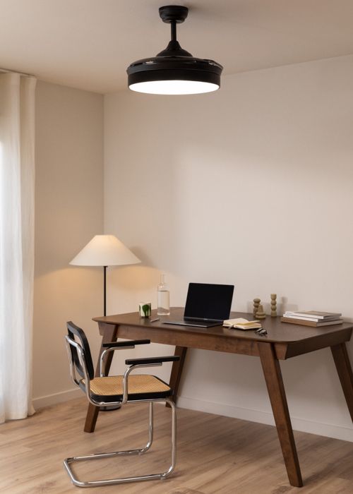 Ventilateur de plafond - Create - Avec lumière - Silencieux - Pales rétractables - LED - Create