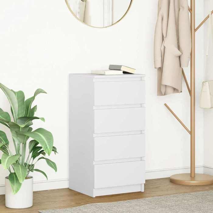 vidaXL Buffet blanc 375x35x76 cm bois dingénierie meuble de rangement meuble de rangement de cuisine meuble de 861751