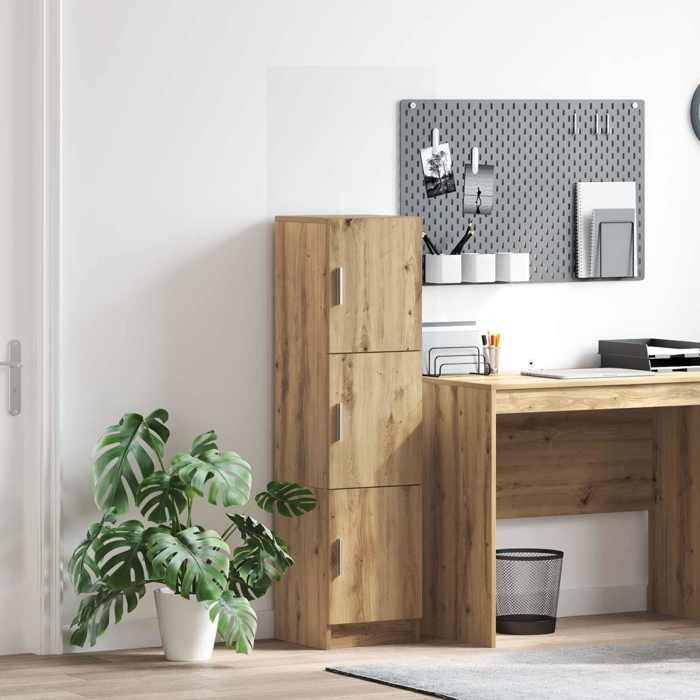 vidaXL Haut Armoire Chêne artisanal 31.5 x 32 x 122.5 cm 869353