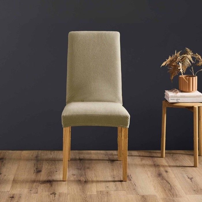 Housse de Chaise - Douceur dIntérieur - Gaufré - Polyester - Lin Housse de Chaise - Douceur dIntérieur - Gaufré - Polyester - Lin