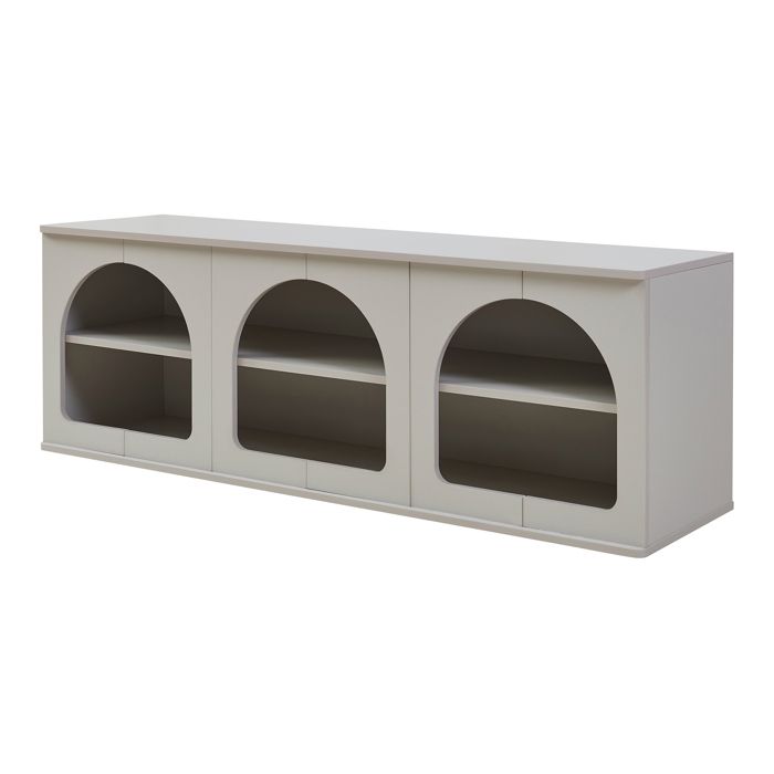 Meuble TV Trorhun 140 x 38 x 48 cm gris