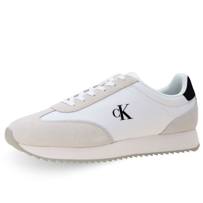 Calvin Klein Jeans Calvin Klein Jeans Chaussures Retro Runner Lace Up - YM0YM0132501W Blanc