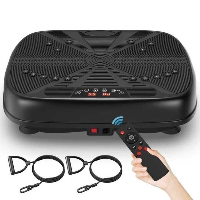 Plateforme Vibrante De Fitness Avec Télécommande - 99 Niveaux, Bluetooth, Bandes De Résistance | Perte De Poids Et Tonification