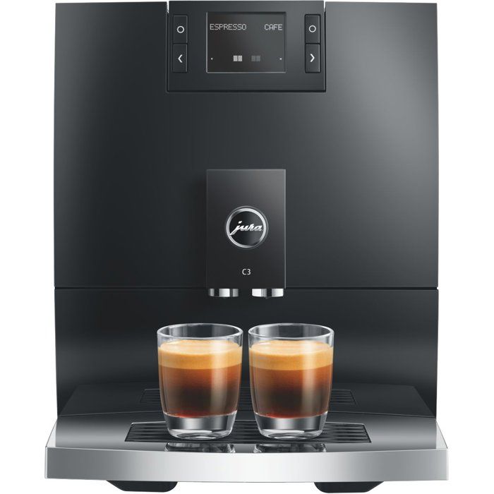 Machine à café Expresso broyeur - JURA - C3 Piano - 1450 W - 200 g - 16 L - 4 spécialités - Noir brillant - Jura
