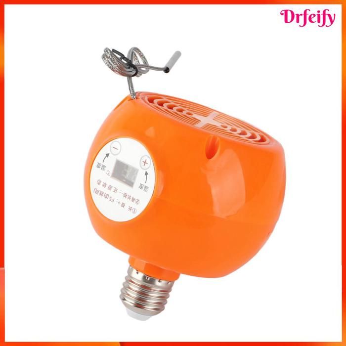 Comparer les prix de Lampe chauffante pour volaille - AKOZON - E27 - Température réglable 25–32°C - Écran LCD - Température constante