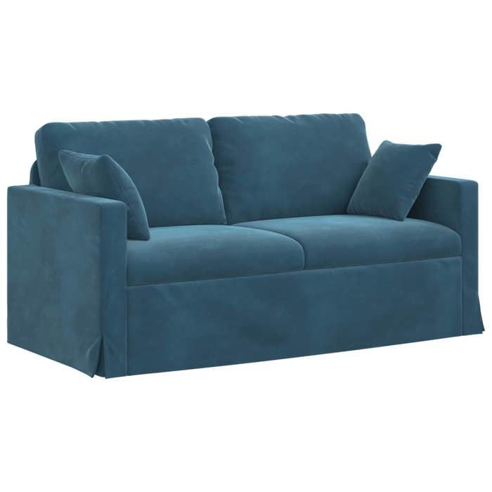 Canapé Bleu 158 x 78 x 80 cm Velours