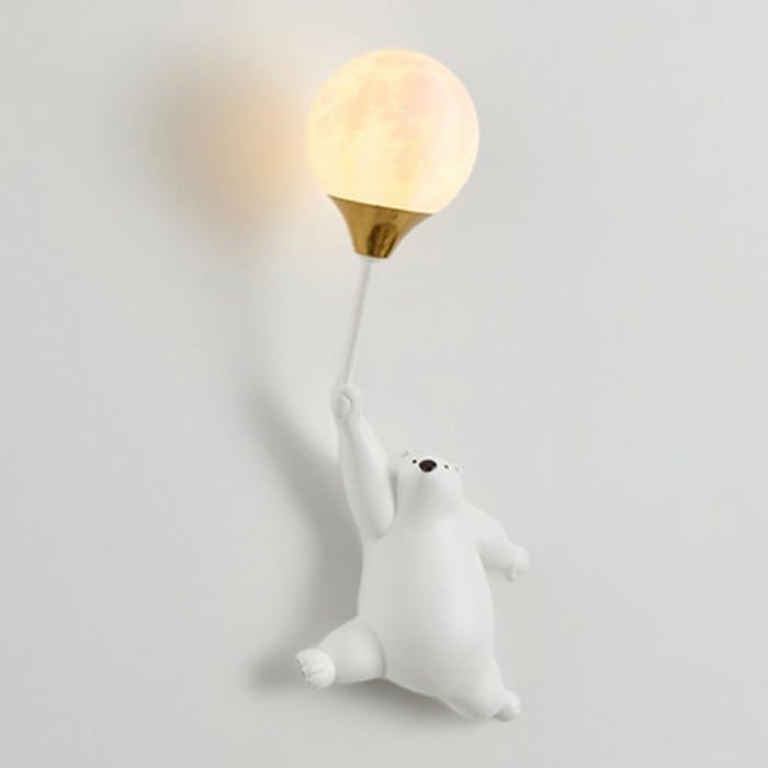 Applique murale ours/ballon dessin animé lampe enfant féerique G9 câblée décoration chambres filles/garçons Label Applique murale ours/ballon dessin animé lampe enfant féerique G9 câblée décoration chambres filles/garçons Label