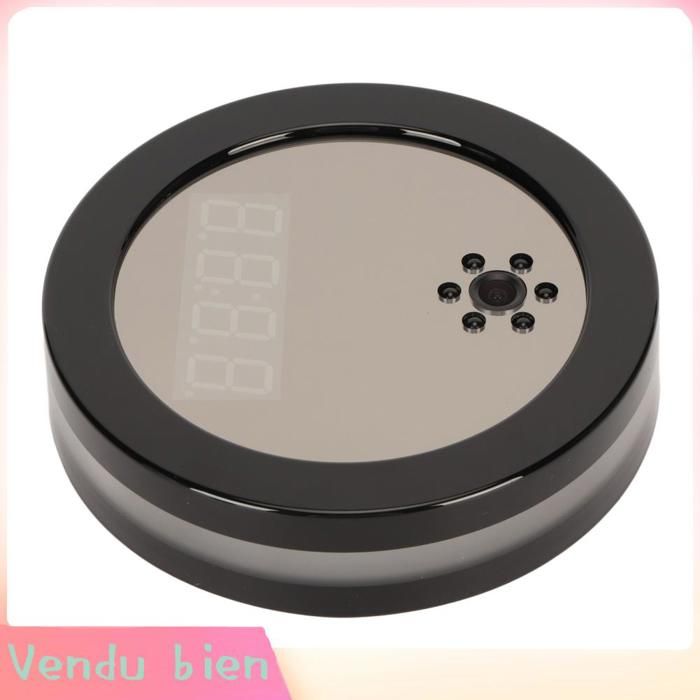 Garosa Caméra dhorloge WIFI sans fil 2MP Caméra Horloge Sans Fil WIFI Avec Détection De Mouvement Nocturne informatique pack
