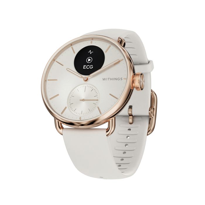 WITHINGS ScanWatch 2 - Montre connectée santé ECG SpO2 température 38mm Or Rose