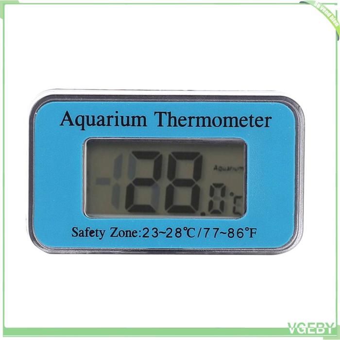 Thermomètre daquarium - FAFEICY - LCD - Plage -50~+70°C - Ventouse submersible - Précision ±0 1°C