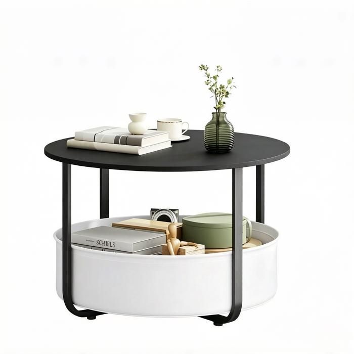 Guéridon rond moderne pour salon ou près du canapé seulement la table dappoint fournie