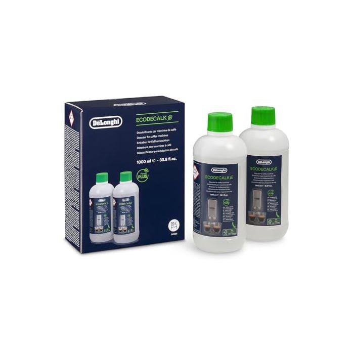 Longhi EcoDecalk Détartrant pour Cafetières et Machines Expresso Broyeur 2 X 500 Ml