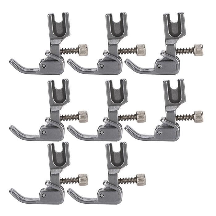 Akozon pieddebiche pour machine à coudre 8 pièces pieddebiche universel fronçage piedsde