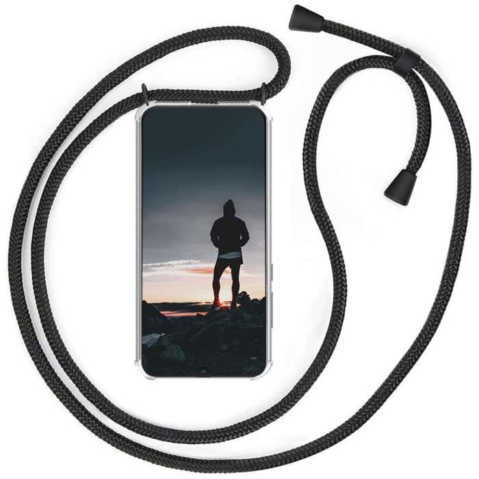 YuhooTech Collier pour Samsung Galaxy A52 Coque Housse pour Smartphone Lanyard Case Holder Cover Necklace Bandouilière Stylée étui de téléphone avec Cordon Tour de Cou Lanière en Corde 