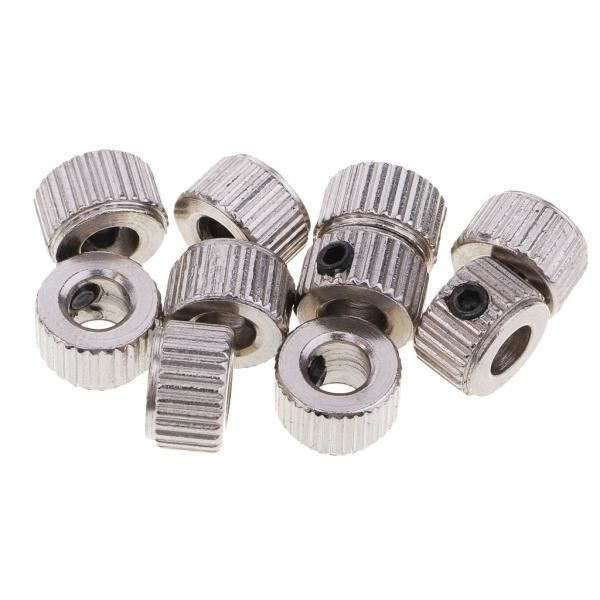 5 Colliers De Roue Pour Avion RC - Diamètre Intérieur 4 Mm, Extérieur 8 Mm - Métal Argenté - Pour Atterrisseur Et Train D'atterrissage