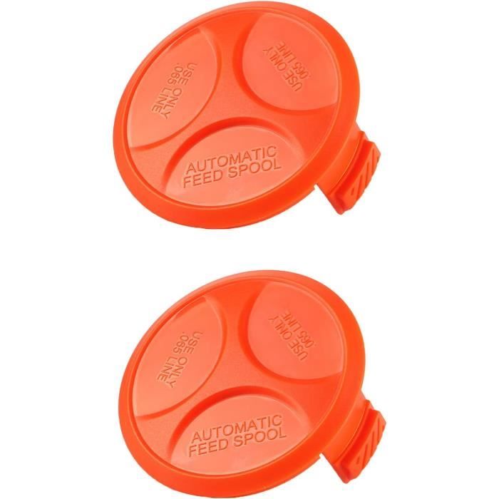 Lot De 2 Capuchons De Bobine Pour Débroussailleuse Black & Pour Decker