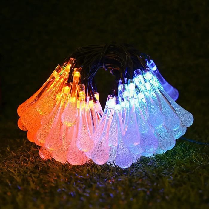 Couronne De Noël En Forme De Goutte D'Eau Avec Lumières LED - Décoration D'Escalier Ou Porte 40 Cm