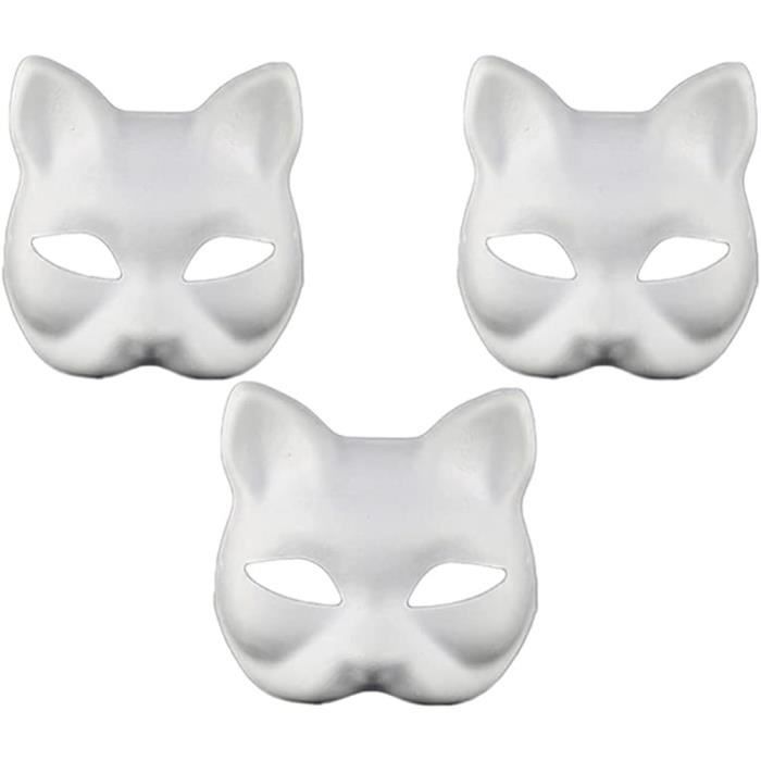Masque Catwoman En Dentelle Avec Serre-tête Oreilles De Chat Et Collier Cœur - Pour Mascarade, Cosplay, Halloween, Carnaval - Ensemble Femme