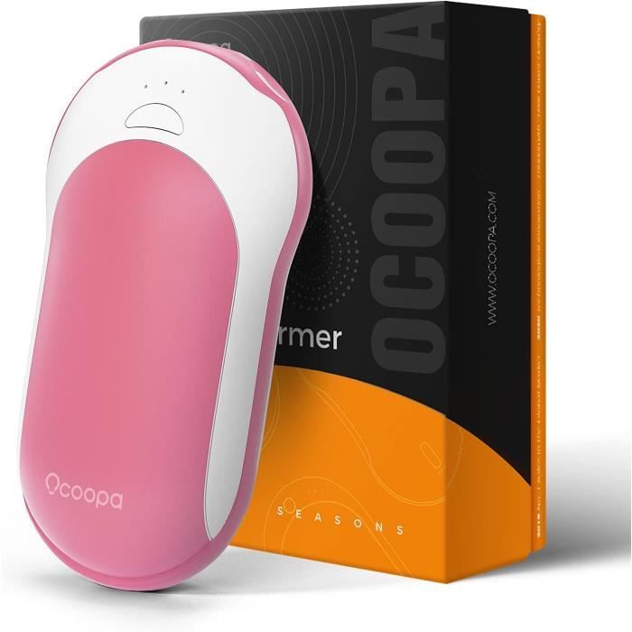 Chauffe-mains Rechargeable 10000mAh SUPPOU - 3 Niveaux De Chaleur, Aimants, LED, USB-C, Orange