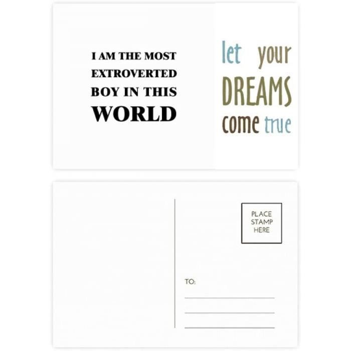 Extraverted Boy Lot De 20 Cartes Postales I Am The Extroverted Boy Art Deco Fashion ...