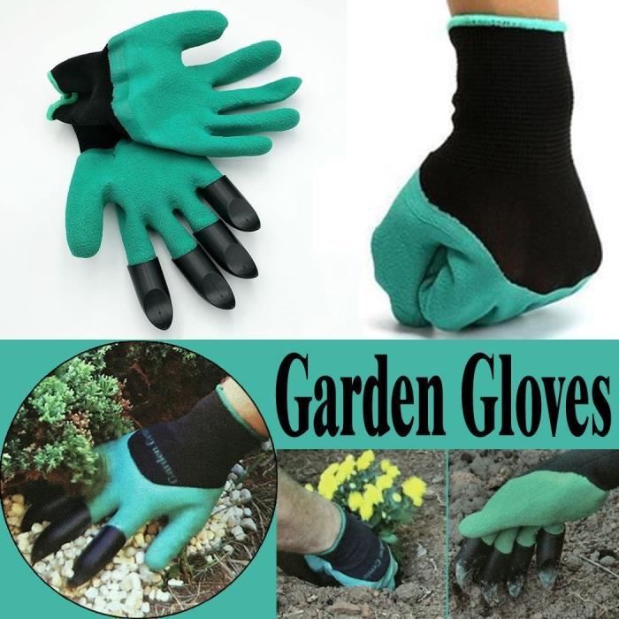 1 paire gants de jardinage  gants de finition de jardin abs gants en plastique