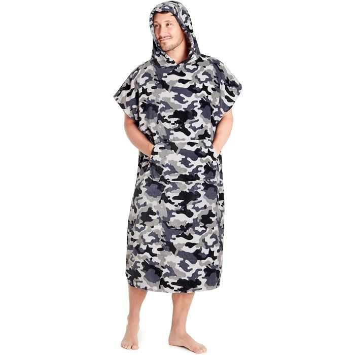 S M Peignoir de Bain Poncho Plage Capucheerviette Natationurf