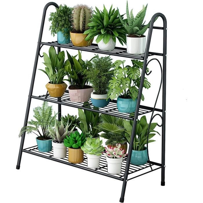 Etagère Bibliothèque 6 IDMARKET Etagère à Pots De Fleurs Porte Plante DETROIT 5 Niveaux De Rangement Etagère Bibliothèque 6 IDMARKET Etagère à Pots De Fleurs Porte Plante DETROIT 5 Niveaux De Rangement