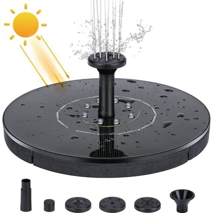 Pompe Pour Fontaine Exterieure De Jardin Kit De Pompe Solaire Pour Fontaine, Panneau Solaire Polysilicone 12V 30W Et Pompe Solaire Pour Panneau Solaire Réglable 9V