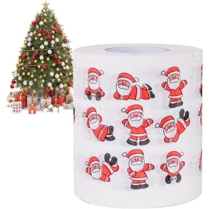 Cadeau de Noël en Papier Toilette Papier hygiénique Renne Père Noël