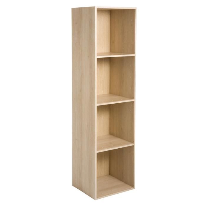 Etagere Cube En Bois L35cm Personnalisable Multikaz Chene 4 Niches Achat Vente Casier Pour Meuble Etagere
