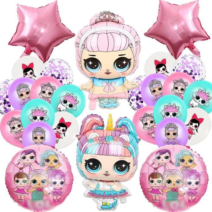 Decoration Anniversaire Lol, Ballon Lol Anniversaire 26 Pcs Avec Anniversaire Bannière Lol, Lol