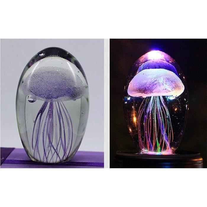 Nuit De Lampe De Méduse 3D, Veilleuse De Poisson Pour Enfants, Lumière