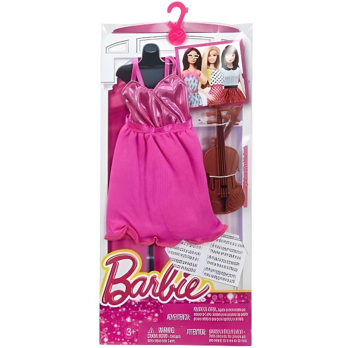 Habit Barbie Carrieres - Poupee et Mini-Poupee - Tenue Musicienne - Mattel  - Cdiscount Jeux - Jouets