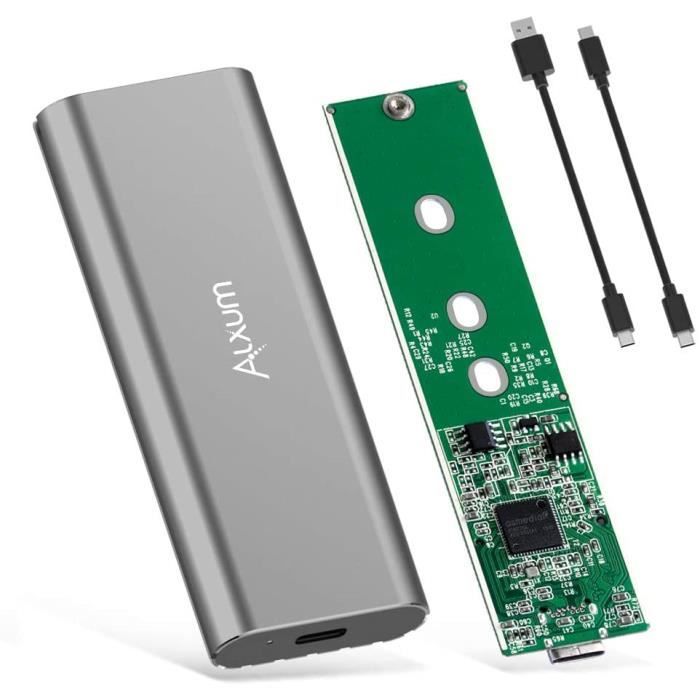 Alxum NVMe PCIe M.2 SSD Boîtier vers USB 3.1 Gen2 Externe de Adaptateur  Disque Dur Portable pour Samsung, Kingston, ADATA, DREVO et - Cdiscount  Informatique