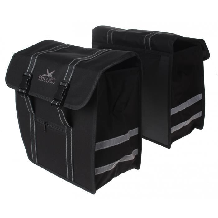 Sacoche de vélo - Greenlands - 40L - Noir - Attaches rapides - Étanche
