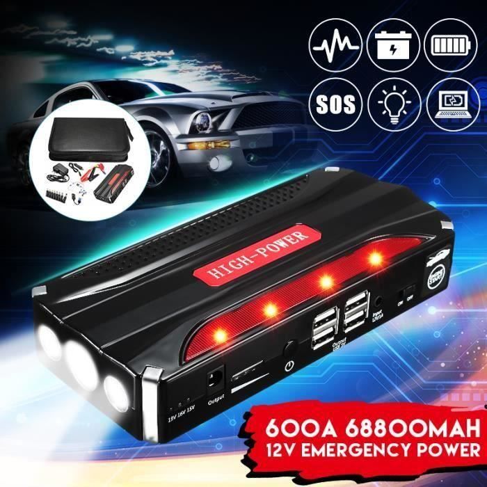 68800mah Voiture Power Bank Jump Starter Demarrage Puissance