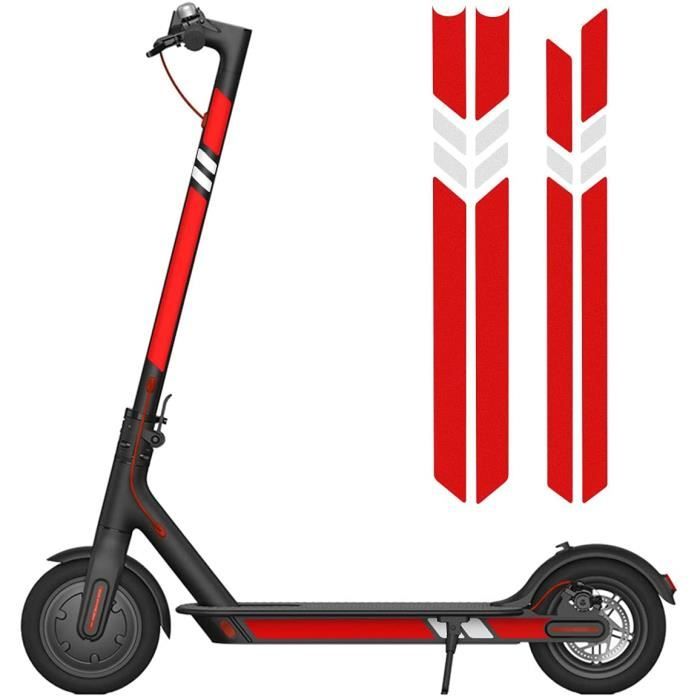 Kit Autocollants Réfléchissants Premium Tesla Pour Trottinette Xiaomi, Ninebot, Segway, Kugoo