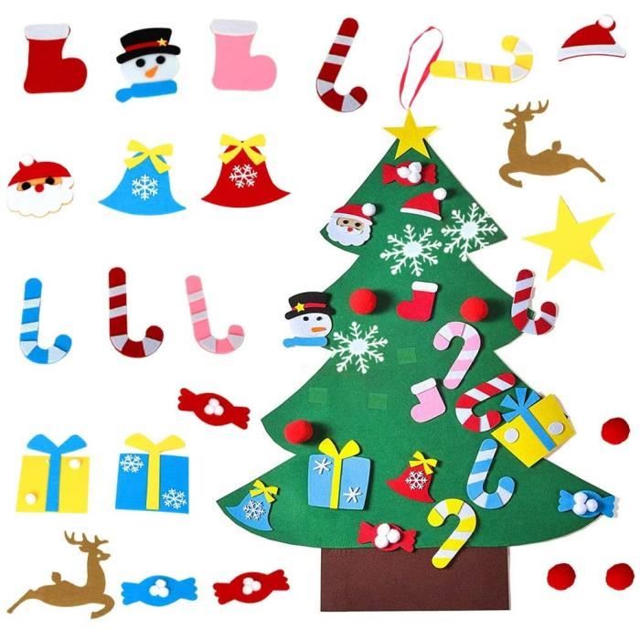 Feutre Arbre De Noël, Sapin De Noël En Feutre,3.28Ft Sapin Feutrine A