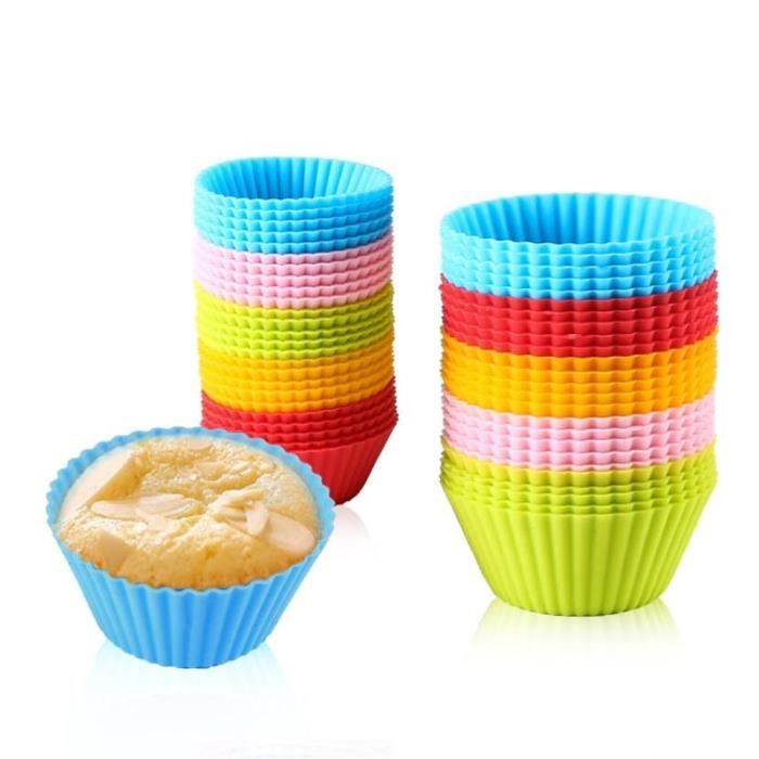 Selecto Bake - Lot De 2 Moules à Muffins Silicone (6 Cavités) - Noir Et Rose - Anti-adhésif, Four Jusqu'à 260°C, Lave-vaisselle