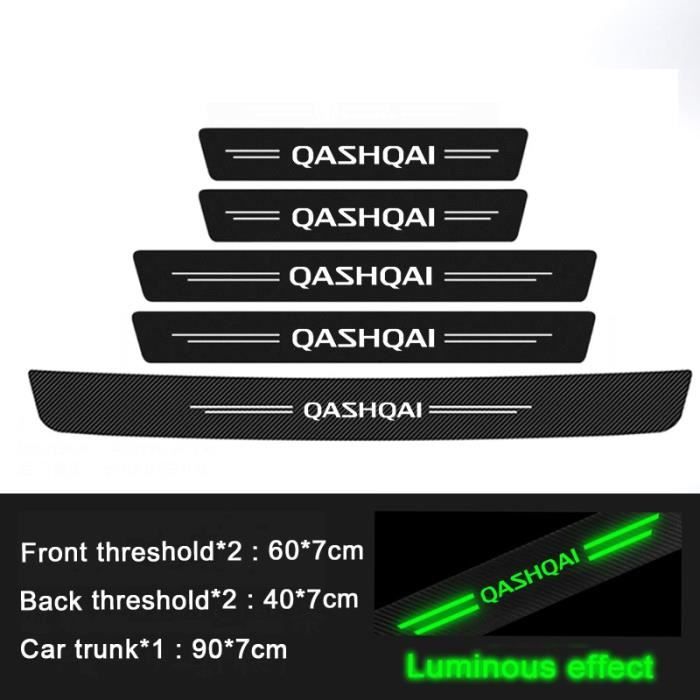 pièces - Autocollant de seuil de porte de voiture, autocollant de seuil, pour Nissan Qashqai Badge J11 J10 x